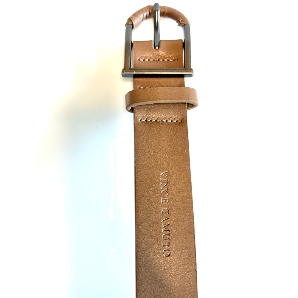 Vince Camuto Size M-L BELT Leather Wrapped D-Ring Excellent Condition